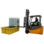 Doppel-IBC-Auffangpalette inkl. Gitterrost 1150L Wanne für Vierwegestapler