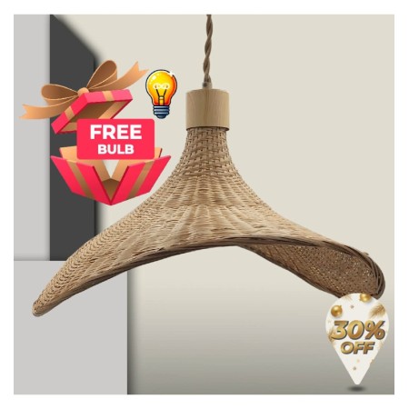 Lampe Suspendue - BAMBOO BALI - pour LED E27
