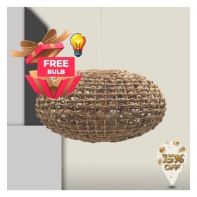 Lampe Suspendue - RATTAN MEDAN - pour LED E27