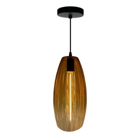 LED-Filament-Hängeleuchte - Goldenes Glas - 4W - Bernstein