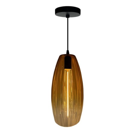 LED-Filament-Hängeleuchte - Goldenes Glas - 4W - Bernstein