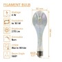 LED-Filamentlampe - FLOWER - 4W E27 - PS80 - 2700K