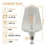 LED-Filamentlampe -CONIC- Dekorativ 6W E27 - Bernstein - BIG Ø120mm