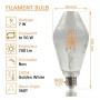 LED-Filamentlampe -DIAMANT- Dekorativ 7W E27 - Bernstein