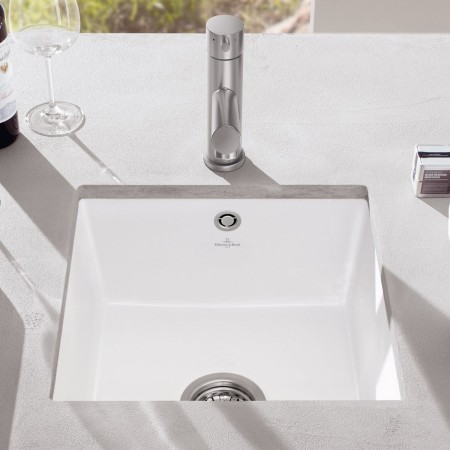 Villeroy & Boch Subway 50 SU Unterbauspüle, Ablaufgarnitur mit Handbetätigung