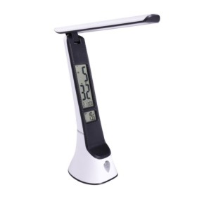 Tischlampe mit LED-Akku 5W - Dimmbar - Einstellbar - Datum - Temperatur - CCT Tischlampe mit LED-Akku 5W - Dimmbar - Einstellbar - Datum - Temperatur - CCT