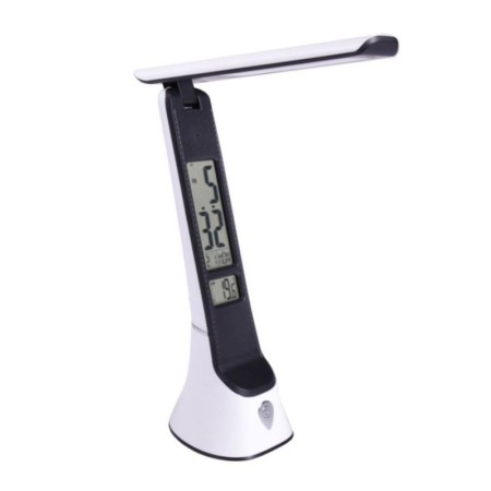 Tischlampe mit LED-Akku 5W - Dimmbar - Einstellbar - Datum - Temperatur - CCT
