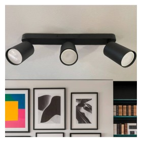 Deckenleuchte Verstellbar - AMSTERDAM SCHWARZ - Aluminium - für 3 GU10-Lampen Deckenleuchte Verstellbar - AMSTERDAM SCHWARZ - Aluminium - für 3 GU10-Lampen
