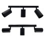 Deckenleuchte Verstellbar - AMSTERDAM SCHWARZ - Aluminium - für 3 GU10-Lampen