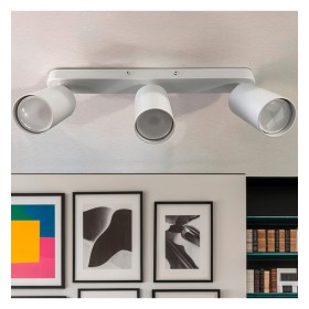 Schwenkbare Deckenleuchte - AMSTERDAM WEISS - Aluminium - für 3 GU10 Lampen