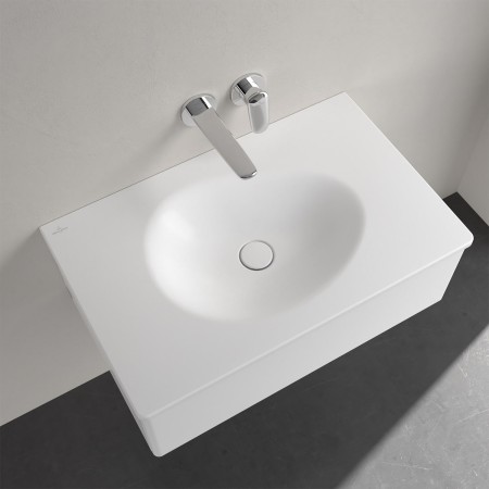 Villeroy & Boch Antao Schrankwaschtisch 80 x 50 cm, ohne Überlauf und ohne Hahnloch