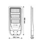 Solar-LED-Leuchte 150W - IP65 - 90º