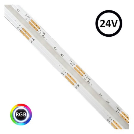 LED-Streifen 24V RGB | 5m | COB | 630LED/m | 15W/M | IP20
