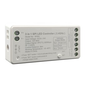 Digitale LED-Controller SPI für RGB + RGBW + RGBIC LED-Streifen - 2,4GHz - 5-24V Digitale LED-Controller SPI für RGB + RGBW + RGBIC LED-Streifen - 2,4GHz - 5-24V