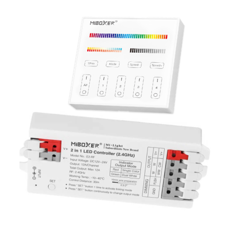LED CCT - RGB - 12-24V Steuergerät Set + Fernbedienung - 2,4 GHz