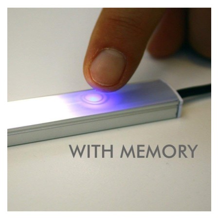 Minischalter + Dimmer - für profilierte LED-Streifen - 12/24V.