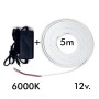 LED Stripe Neon 6000K LED 6mm 12V + Stromversorgung