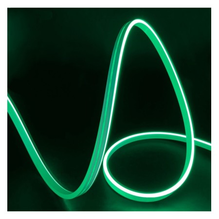 Flexibles Neon-LED 24V 13W/m – 50M Rolle – Speziell für Beschilderung – 6x12mm – Schneidbar alle 1cm – Grün