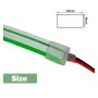 Flexibles Neon-LED 24V 13W/m – 50M Rolle – Speziell für Beschilderung – 6x12mm – Schneidbar alle 1cm – Grün