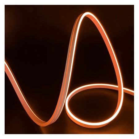 Flexibles Neon-LED 24V 13W/m – 50M Rolle – Speziell für Beschilderung – 6x12mm – Schneidbar alle 1cm – Orange