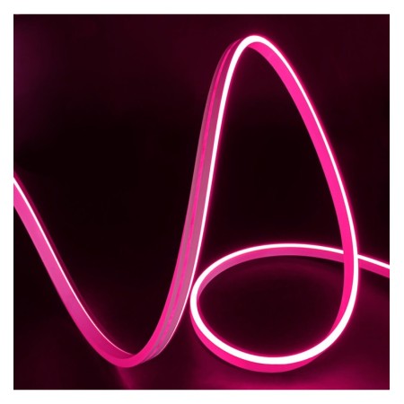 Flexibles Neon-LED 24V 13W/m – 50M Rolle – Speziell für Beschilderung – 6x12mm – Schneidbar alle 1cm – Rosa