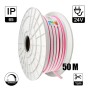 Flexibles Neon-LED 24V 13W/m – 50M Rolle – Speziell für Beschilderung – 6x12mm – Schneidbar alle 1cm – Rosa