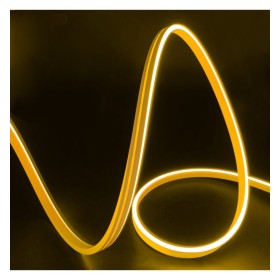 Flexibles Neon-LED 24V 13W/m – 50M Rolle – Speziell für Beschilderung – 6x12mm – Schneidbar alle 1cm – Zitronengelb