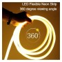 Neon LED - Flexibel Rund - 220V - Spule 25m - 16mm - 7W/m - Grün