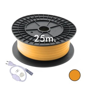 Neon LED - Flexibel Rund - 220V - Spule 25m - 16mm - 7W/m - Orange Neon LED - Flexibel Rund - 220V - Spule 25m - 16mm - 7W/m - Orange