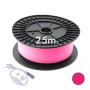 Neon LED - Flexibel Rund - 220V - Spule 25m - 16mm - 7W/m - Rosa
