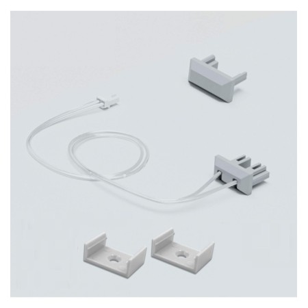 Connecteur Rapide 100 cm + Fixations + Embout Final Pour Luminaire EASY CONNECT – 12 V – Solution professionnelle sur mesure