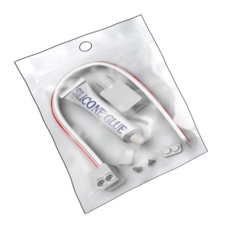 KIT Silikonkleber für LED-Streifen + Stecker + Abdeckung + Endkappe - 10mm -IP65