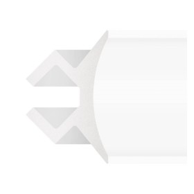 Polystyrol-Formteil - Doppelter Lichtbogen - für LED-Streifen - 2 Meter