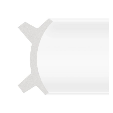 Polystyrol-Leiste - Doppellichtkurve - für LED-Streifen - 2 Meter