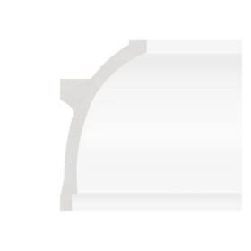 Polystyrol-Leiste - Ellipse - für LED-Streifen - 2 Meter