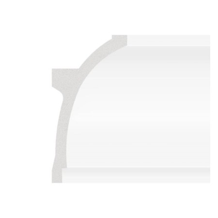 Polystyrol-Leiste - Ellipse - für LED-Streifen - 2 Meter