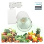 LED Strahler 40W MADRID Weiss BRIDGELUX Chip 3-Phasen Schienensystem SPEZIELL FÜR LEBENSMITTEL