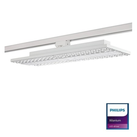 LED Strahler 75W - LINEAR ARENDAL - Philips Xitanium - Weiss - 3-Phasen Schienensystem - 58cm