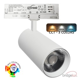 LED-Spot 40W - 30W NEW MAYA Weiss Dreiphasenschienen - CCT - CRI+92 - UGR13 - HOHE LUMEN LED-Spot 40W - 30W NEW MAYA Weiss Dreiphasenschienen - CCT - CRI+92 - UGR13 - HOHE LUMEN