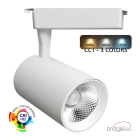 LED-Strahler 30W PARMA Weiss Einphasenschiene - CCT - CRI+92 - 48º