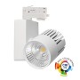 LED-Strahler 40W GRAZ Weiss Bridgelux-Chip 3CCT - Dreiphasenschiene - 4400Lm - CRI +98
