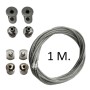 Aufhängeset für Hängeschiene - 1 Meter