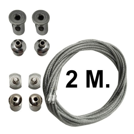 Aufhängeset für Hängeschiene - 2 Meter