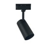 Schienenstrahler - BORNE SCHWARZ - Für GU10-Lampen - Monophasiges Aluminium