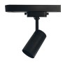 Schienenstrahler - BORNE SCHWARZ - Für GU10-Lampen - Monophasiges Aluminium