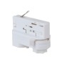 dreiphasig Schienenadapteranschluss Weiss