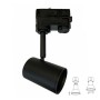 Schienenlampe SCHWARZ für Lampe GU10 - THREE-PHASE
