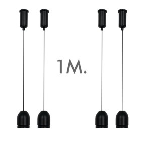 Aufhängeset LED-Leuchte - SCHWARZ - 1 Meter Aufhängeset LED-Leuchte - SCHWARZ - 1 Meter