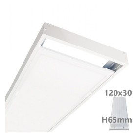 Oberflächenmontagesatz für LED-Panel 120x30 - H65mm Oberflächenmontagesatz für LED-Panel 120x30 - H65mm