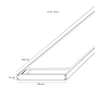 Oberflächenmontagesatz für LED-Panel 120x30 - H65mm